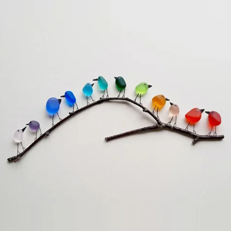 NestFancy Sea Glass Birds Decor