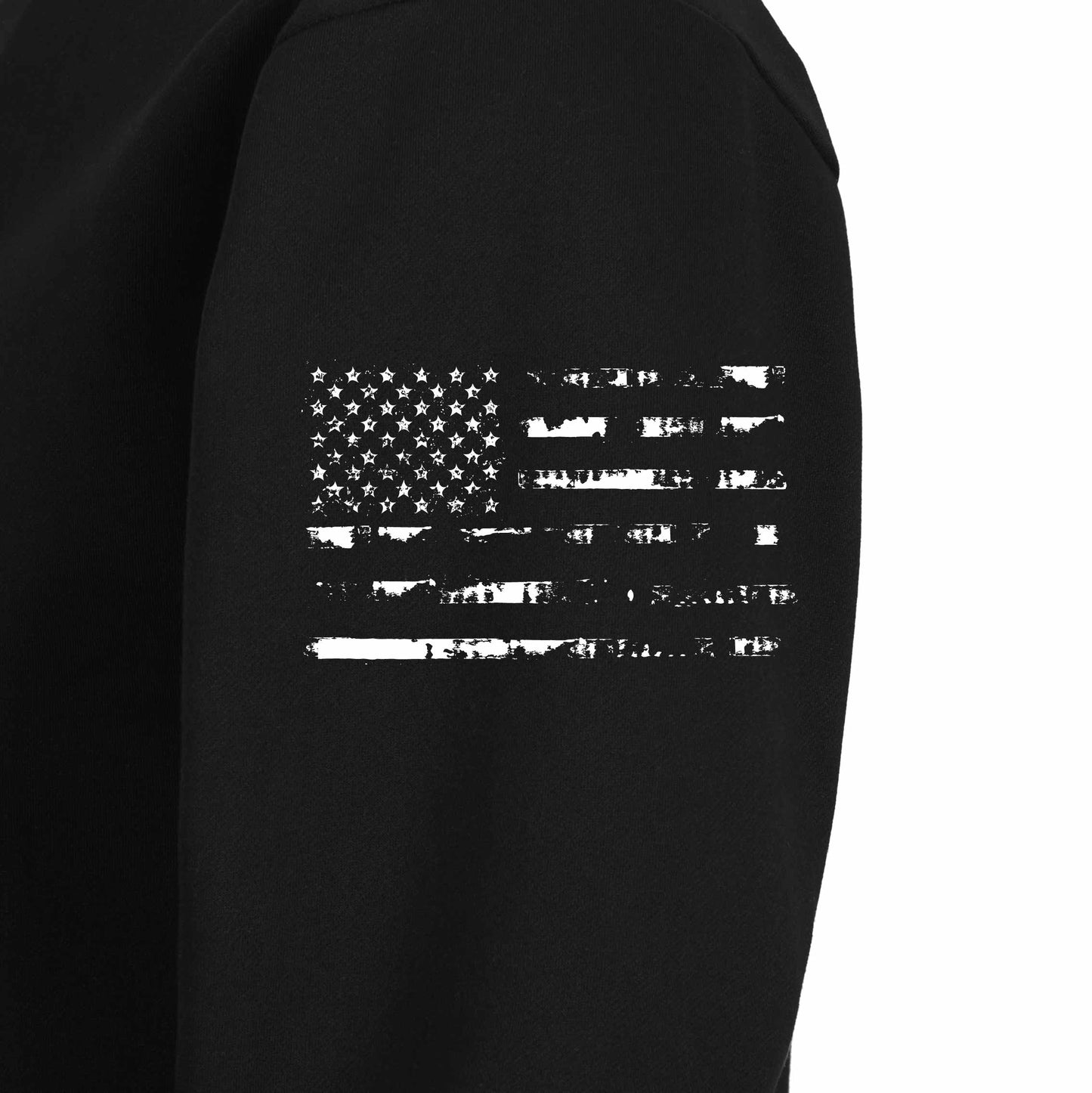 Men's 100% Cotton Patriotic American Flag with Cross Graphic Hoodies