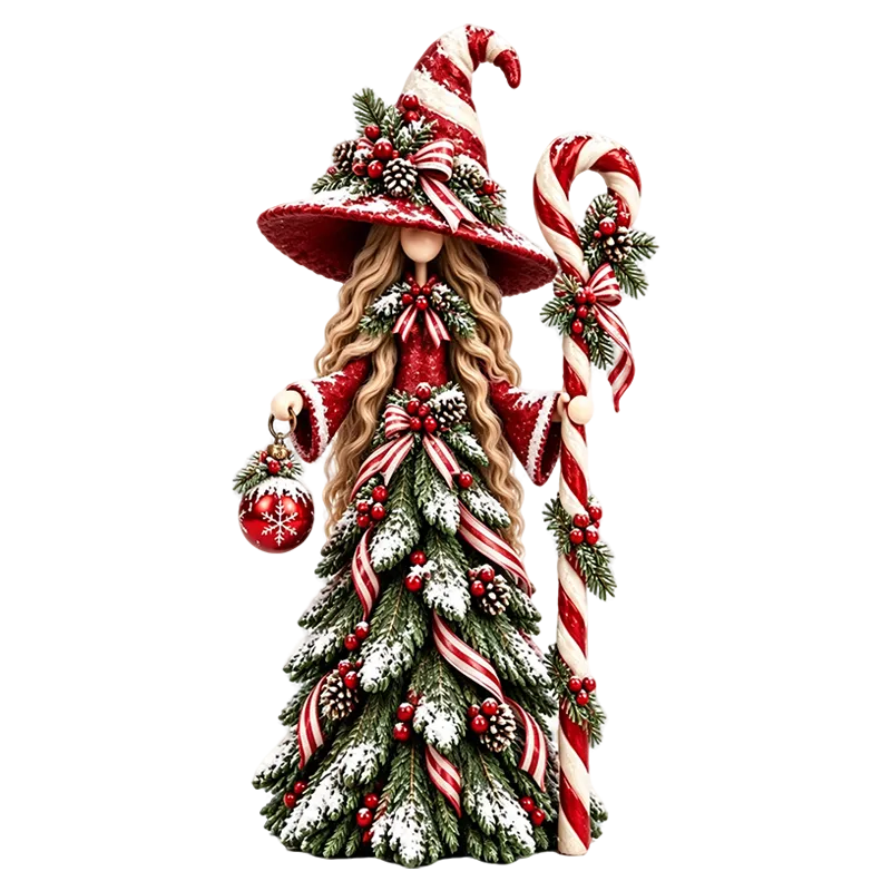 Shirem Solstice Sisters Christmas Witch Figurines