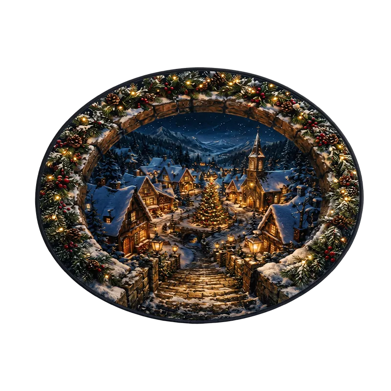 Shirem Christmas 3D Illusion Rug