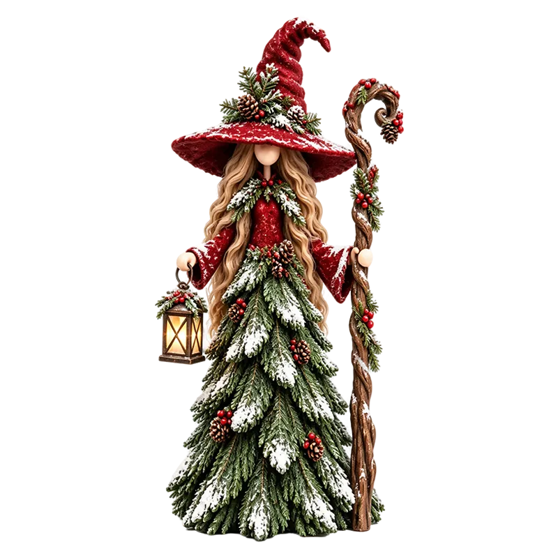 Shirem Solstice Sisters Christmas Witch Figurines