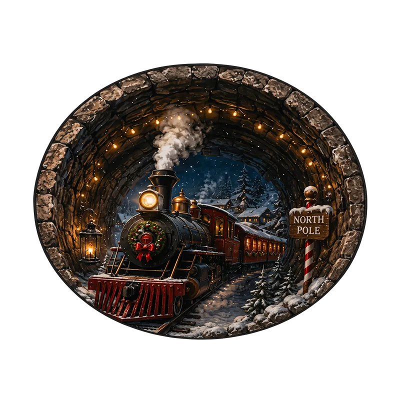 Shirem Christmas 3D Illusion Rug