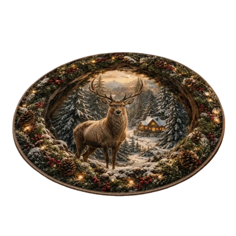 Shirem Christmas 3D Illusion Rug