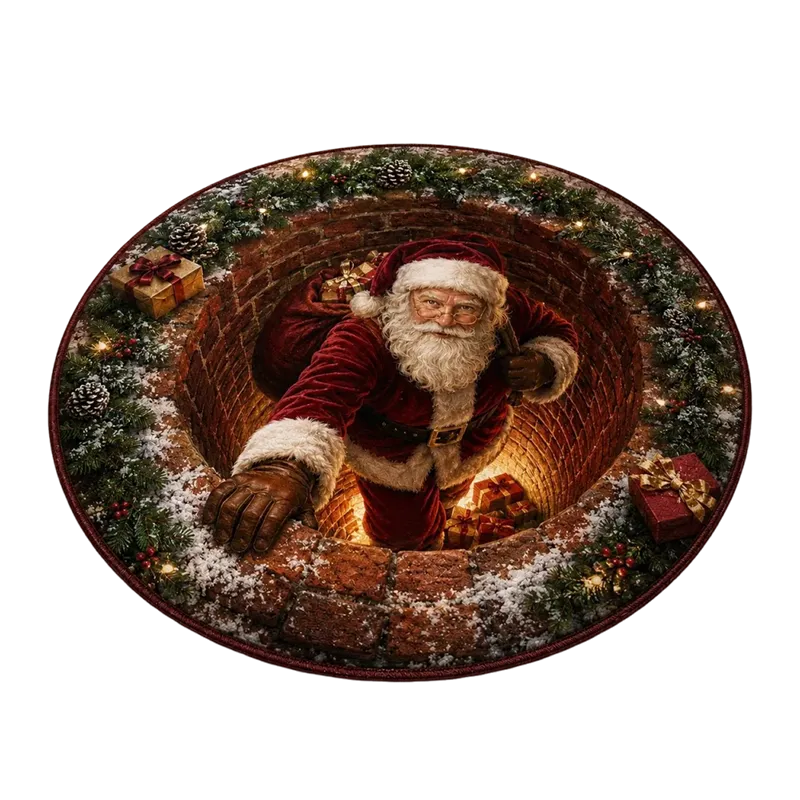 Shirem Christmas 3D Illusion Rug