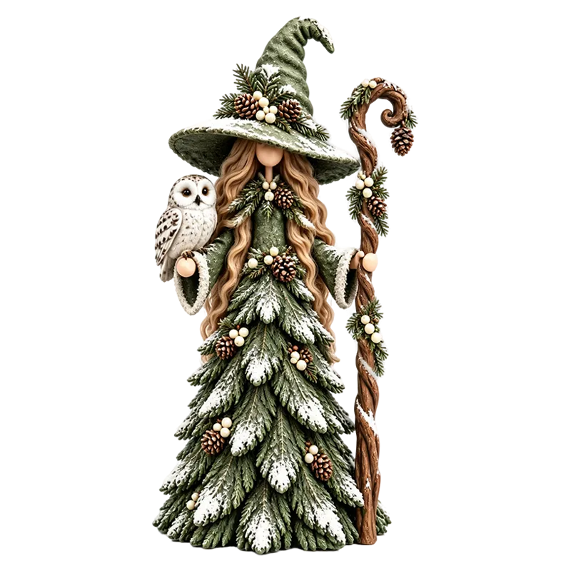 Shirem Solstice Sisters Christmas Witch Figurines