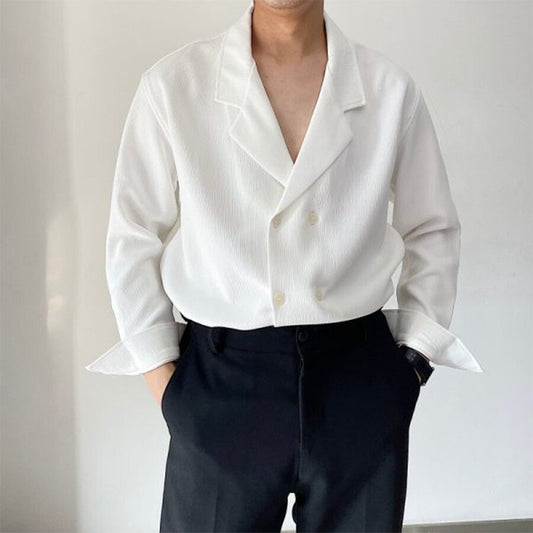 Men's Casual Fashion Shirts White M