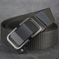 Men's Toothless Trendy Nylon Canvas Belt With Automatic Buckle Outdoor Casual Pants Belt