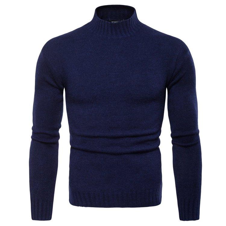 Men's Half Turtleneck Knitted Sweater