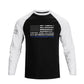 Men's 100% Cotton Patriotic American Flag Raglan Sleeve Long Sleeve Graphic T-shirts