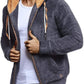 Men's Outdoor Cardigan And Flannel Hoodie
