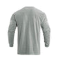 Men's 100% Cotton American Flag with Cross Graphic Round Neck Long Sleeve T-Shirts