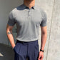 Men's Casual Short Sleeve Knit T-Shirt Black XL