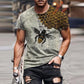 Mens Trendy Bee Dictionary Page Print Crew Neck Short Sleeve T-Shirt