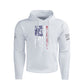 Men's Waffle American Flag Graphic Pocket Pullover Hoodies-Regular Fit Breathable