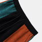 Mens Corduroy Color Block Stitching Half Zip Hoodie Two Pieces Outfits