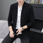 Men's Casual Knitted Cardigan Top Black M