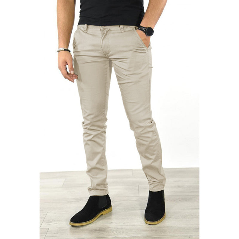 Men's Classic Fashion Slim Fit Straight Trousers