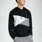 Mens Glen Plaid Stitching Drawstring Hoodie Casual Long Two Pieces Outfits