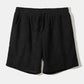 Mens Solid Corduroy Hooded Shirt Casual Two Pieces Outfits With Drawstring Shorts