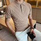 Men's Solid Color Short-Sleeved Sweater T-Shirt White S