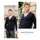 Men's Casual Knitted Cardigan Top Grey M