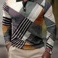 Men's Business Polo Shirt Casual Lapel Printed Polo Shirt