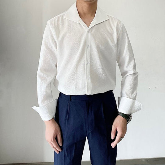 Men's Casual Fashion Shirts White M