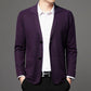 Men's Casual Knitted Cardigan Top Black XL