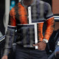 LONG SLEEVE FASHION CONTRAST COLOR ROUND NECK MEN'S TOP