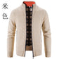 Stand Collar Long Sleeve Cotton Sweater Black L