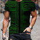 Men 3D Tees Graphic Print Short Sleeve Tops Casual Designer Summer