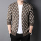 Men's Casual Knitted Cardigan Top Black L