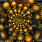 Men's 3D Abstract Print T-Shirt Blue L