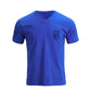 Men's Faith American Flag Graphic Waterproof V-neck Short-sleeve T-shirts Quick-dry Breathable