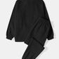 Mens Side Stripe Character Embroidery Zip Jacket Corduroy Two Pieces Outfits