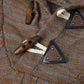 Mens Cable Knitted Toggle Front Warm Hooded Sweaters