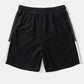 Mens Knit Wide Striped Stitching Zip Golf Shirt Casual Two Pieces Outfits SKUI11386