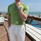 Men's Solid Color Short-Sleeved Sweater T-Shirt Black 3XL