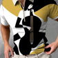 Men's Ten Violin Pattern Casual Short Sleeve POLO Shirt