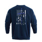 Men's 100% Cotton Patriotic American Flag with Cross  Graphic Sweatshirts