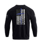 Men's 100% Cotton Patriotic American Flag  Cross Graphic Midweight Sweatshirts