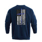 Men's 100% Cotton Patriotic American Flag  Cross Graphic Midweight Sweatshirts