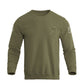 Men's 100% Cotton Patriotic American Flag Camouflage Cross Graphic Midweight Sweatshirts