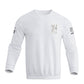 Men's 100% Cotton Patriotic American Flag Camouflage Cross Graphic Midweight Sweatshirts