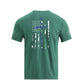 Men's 100% Cotton Patriotic American Flag with Cross Graphic T-shirts