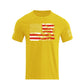 Men's 100% Cotton Patriotic American Flag Graphic Short-sleeve T-shirt