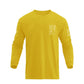 Men's 100% Cotton American Flag Cross Overlay Long Sleeve T-Shirts
