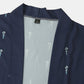 Mens Ethnic Style Geo Print Open Front Kimono Cropped Two Pieces Outfits