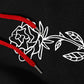 Mens Rose Japanese Sleeve Print 2 In 1 Casual Drawstring Hoodies