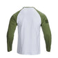 Men's 100% Cotton American Flag Graphic Raglan Sleeve Long Sleeve T-shirts